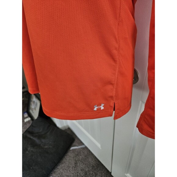 Under Armour Heat Gear Fitted Shirt Orange M - Picture 4 of 8